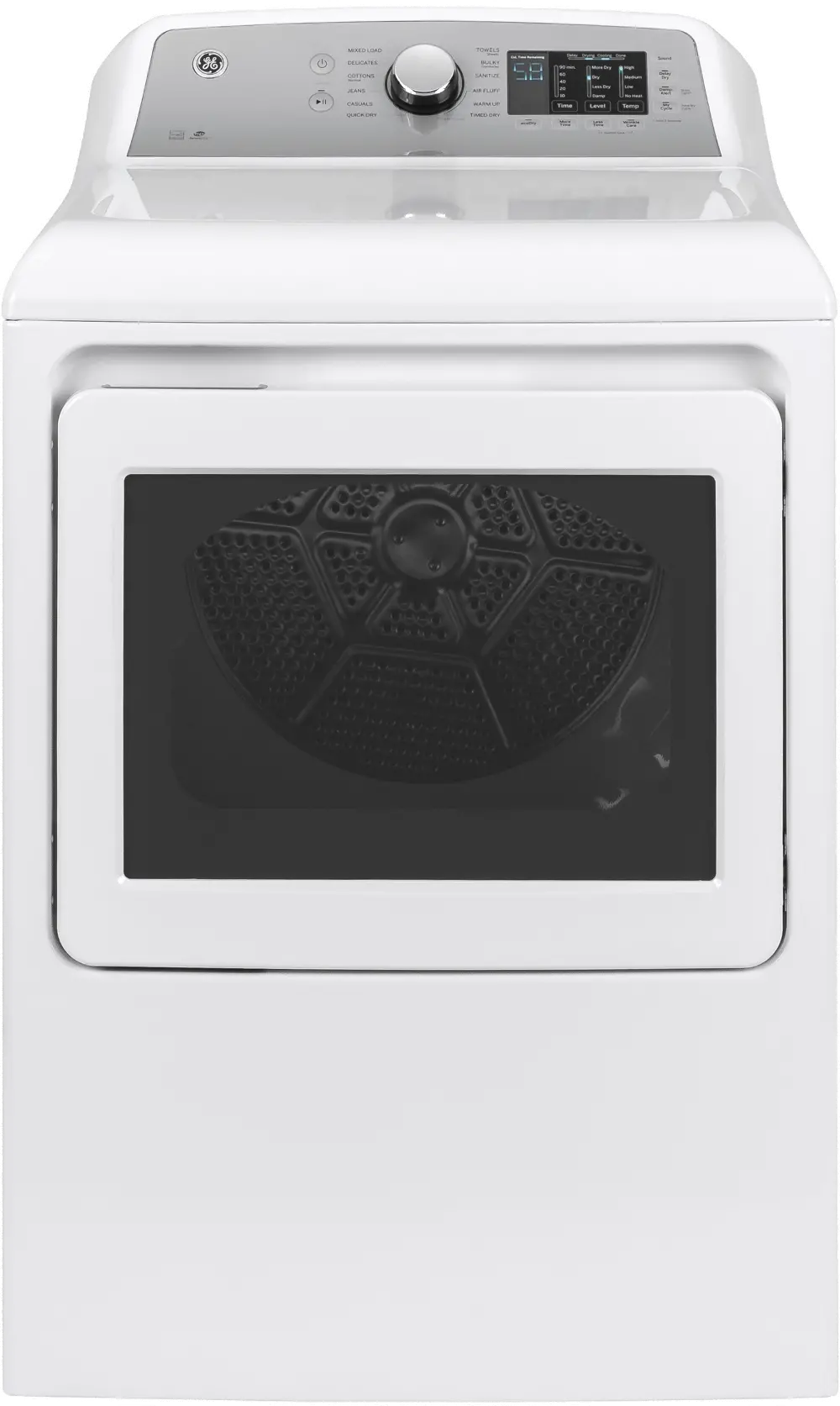 GTD72EBSNWS GE Electric Dryer with HE Sensor Dry - 7.4 cu. ft.-1