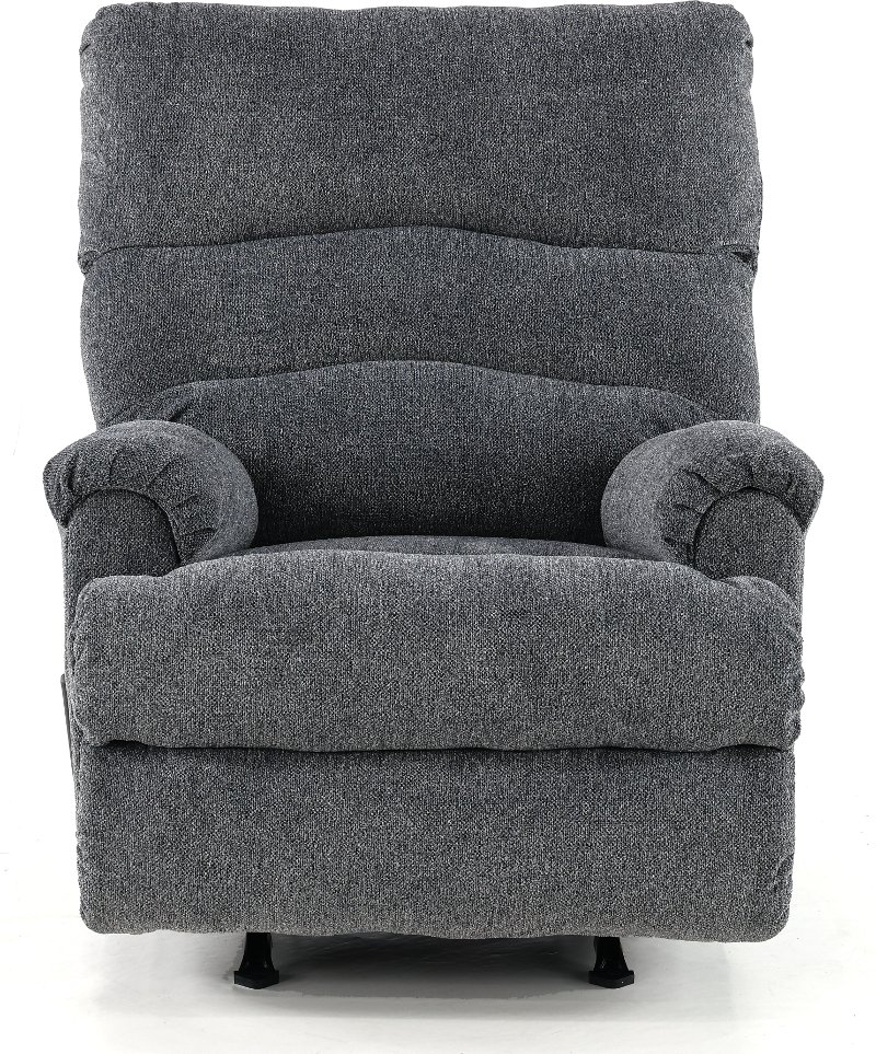 Manfort Charcoal Gray Rocker Recliner