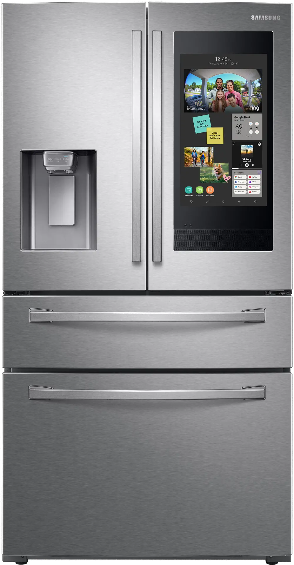 RF28R7551SR Samsung 28 cu ft 4 Door Refrigerator - Stainless Steel-1