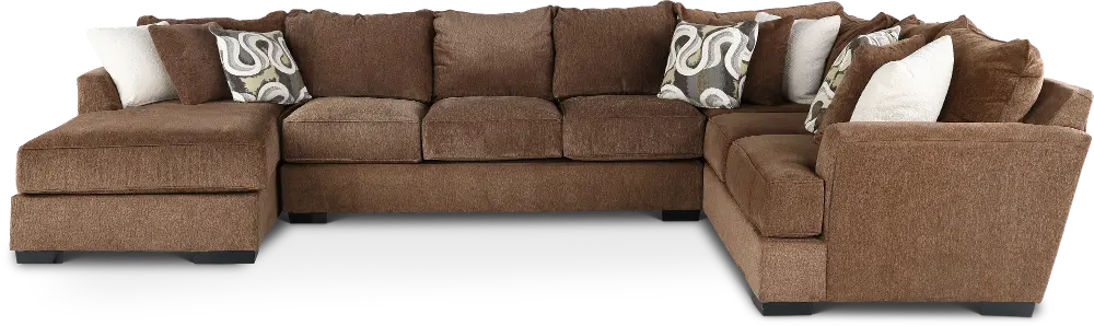 Tranquility Brown 3 Piece Sectional-1