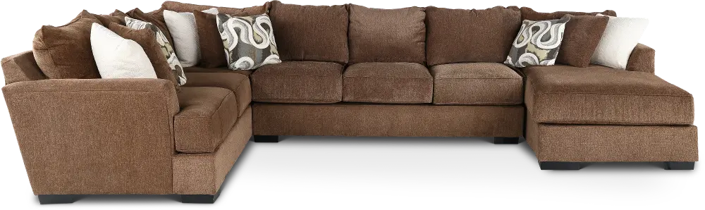 Tranquility Brown 3 Piece Sectional-1