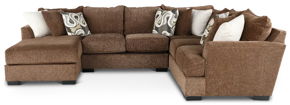 3PC/TRQLTY2/CHOC/OP3 Tranquility Brown 3 Piece Sectional-1
