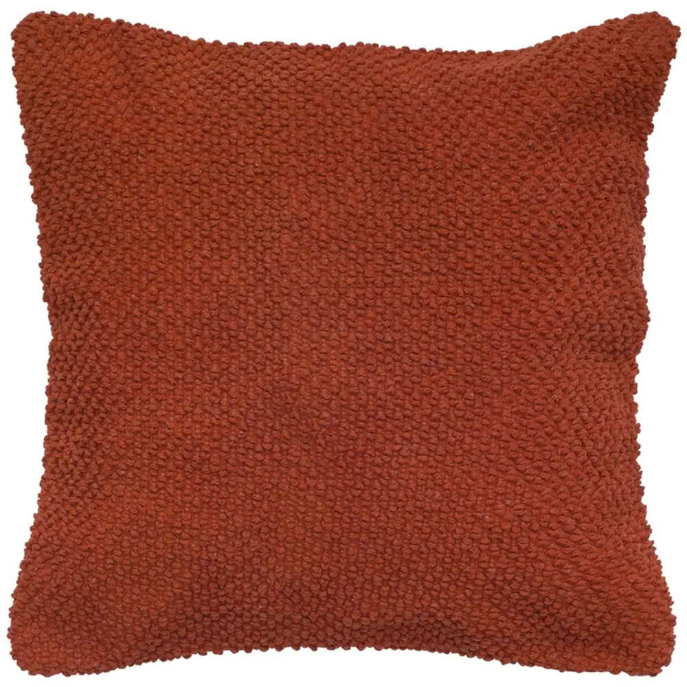 20 Inch Burnt Orange Throw Pillow-1