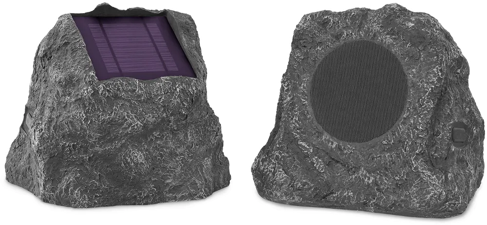 Solar Outdoor Rock Bluetooth Speakers - Pair-1