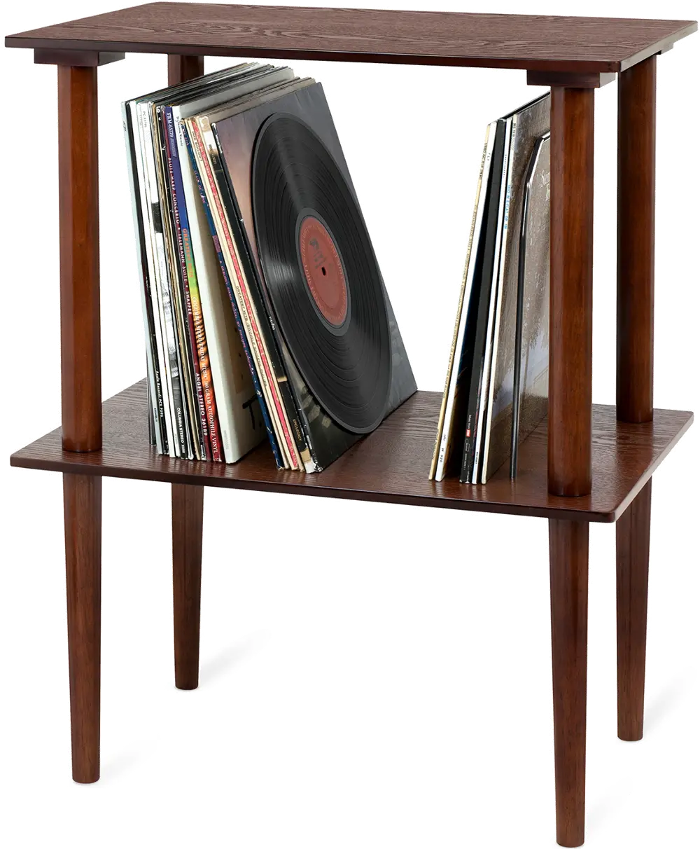Victrola Wooden Record and Vinyl Stand- Espresso-1