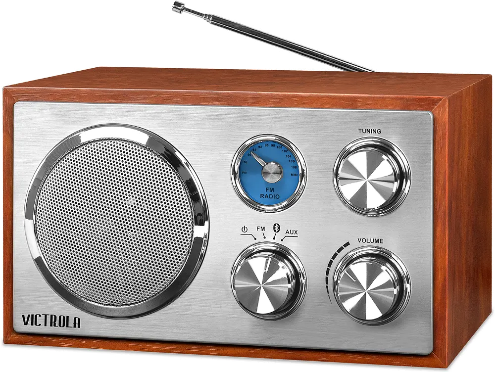 Wooden Desktop Bluetooth Radio - Mahogany-1