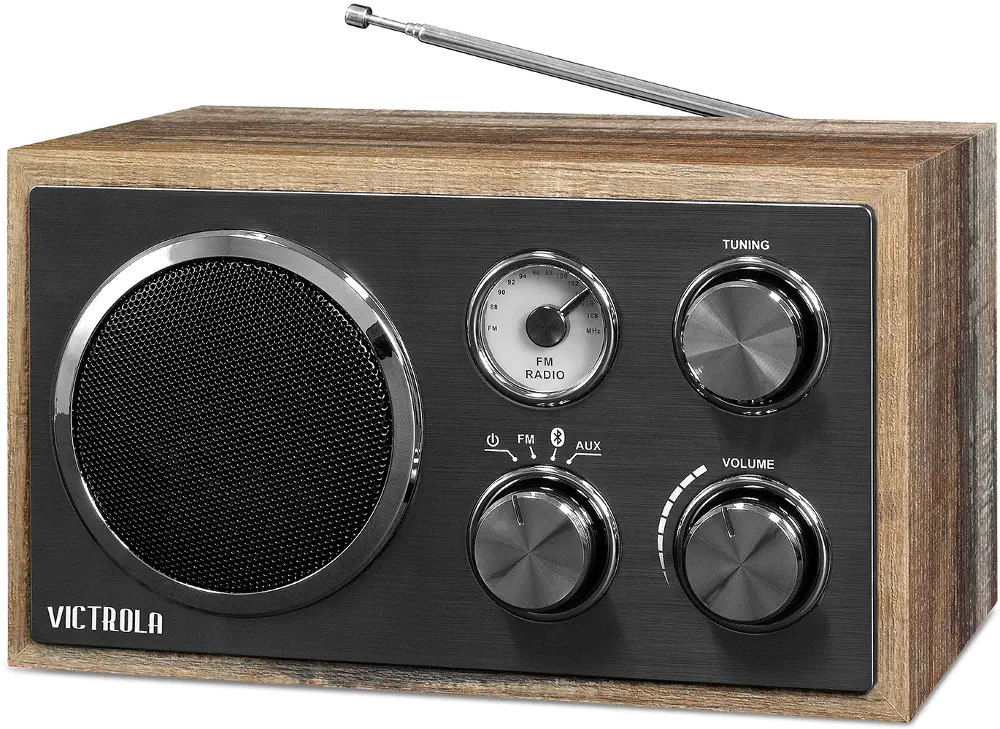 Wooden Desktop Bluetooth Radio-Brown-1