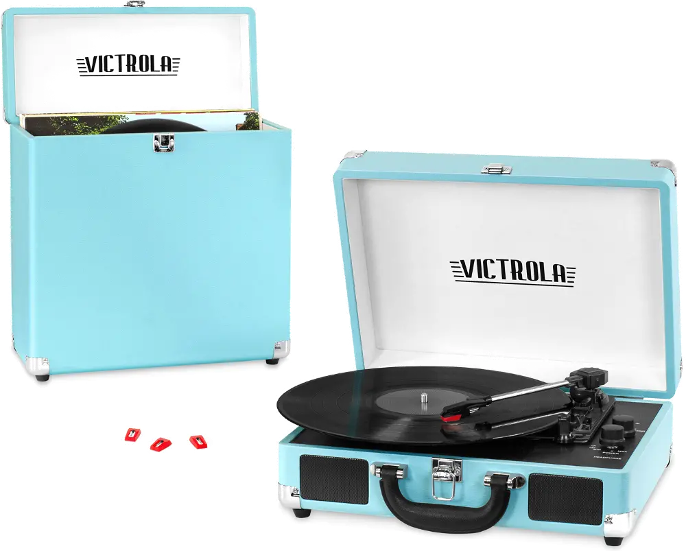 Record Player Bundle - Turquoise-1