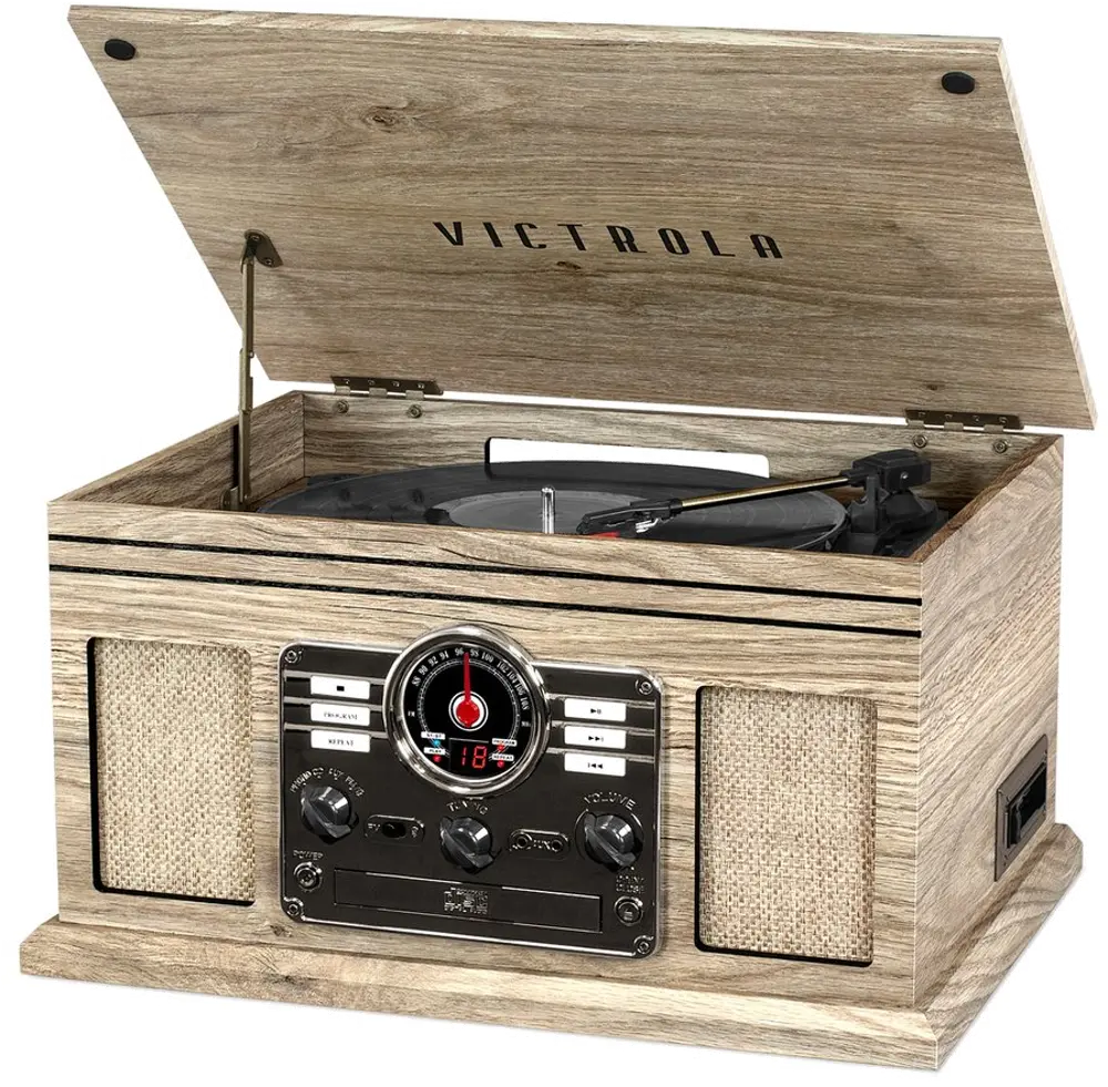 Victrola Bluetooth Record Player with 3-speed Turntable-1