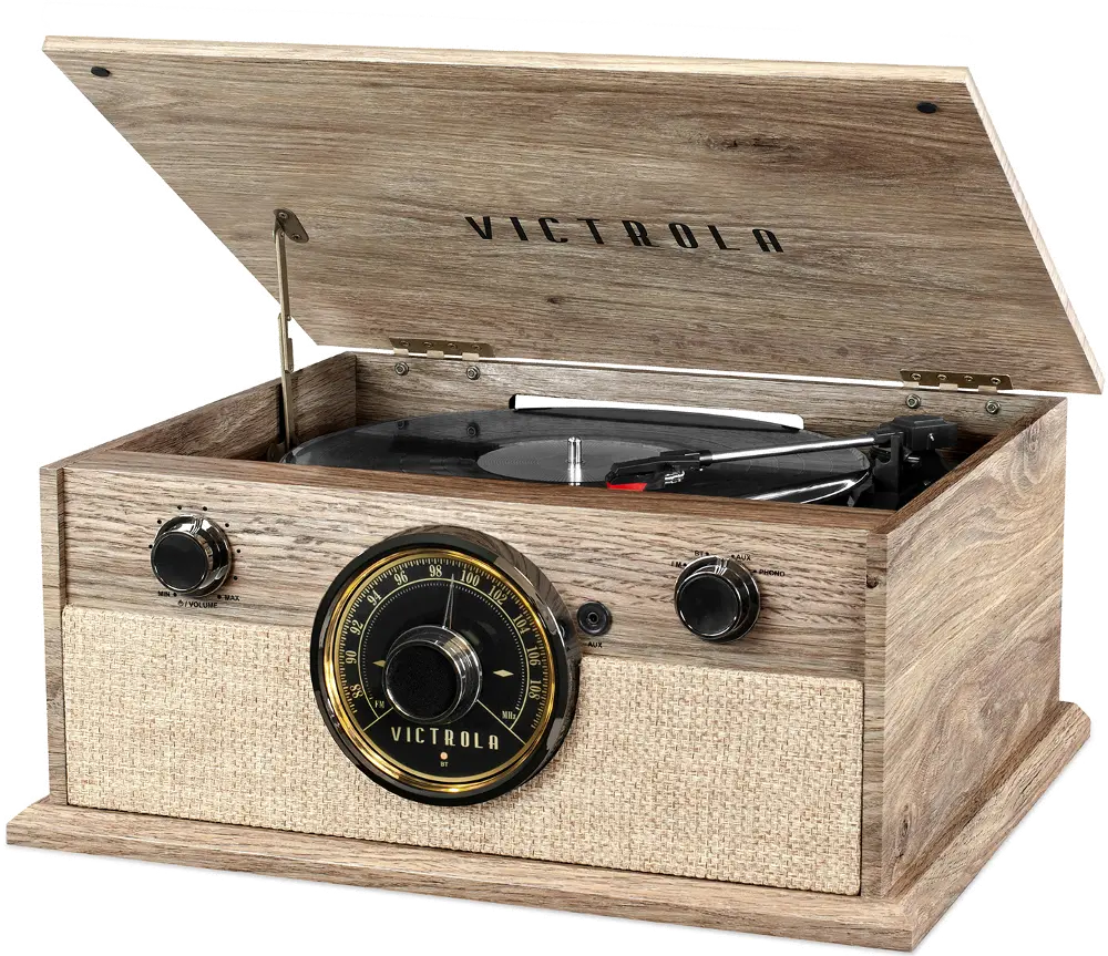 Victrola 4-in-1 Modern Bluetooth Turntable with FM Radio-1