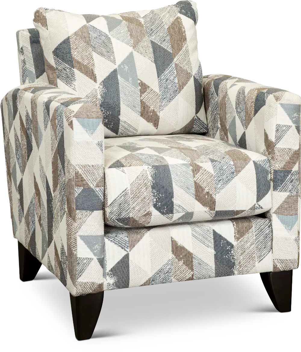Bryn Triangle Pattern Accent Chair-1