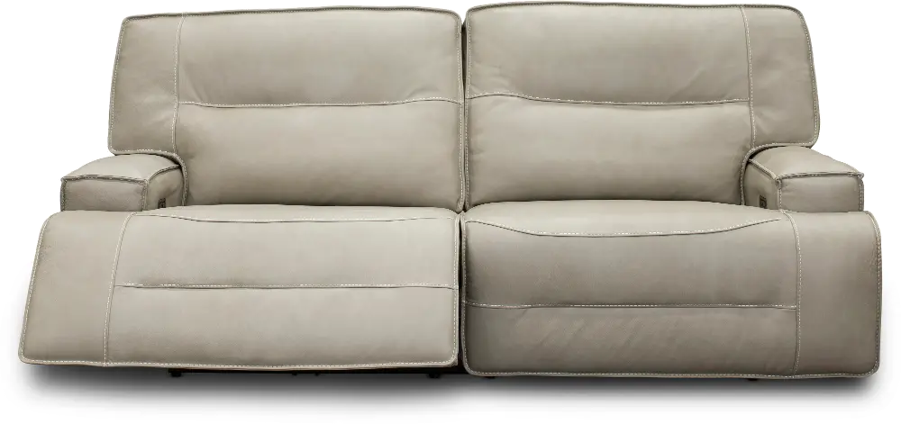 Rockies Beige Power Reclining Sofa with Adjustable Lumbar-1