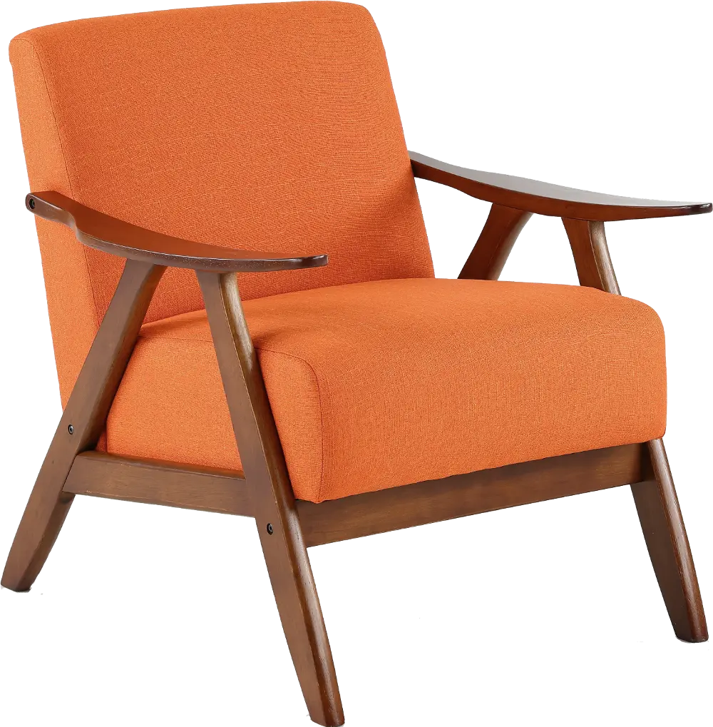 Damala Orange Accent Chair-1