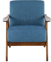 Luxurious Royal Pastel Blue Accent Chair from our Venetian modern c