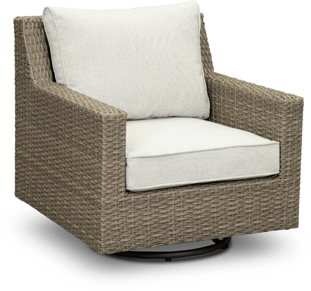 Vale Taupe Patio Swivel Chair-1