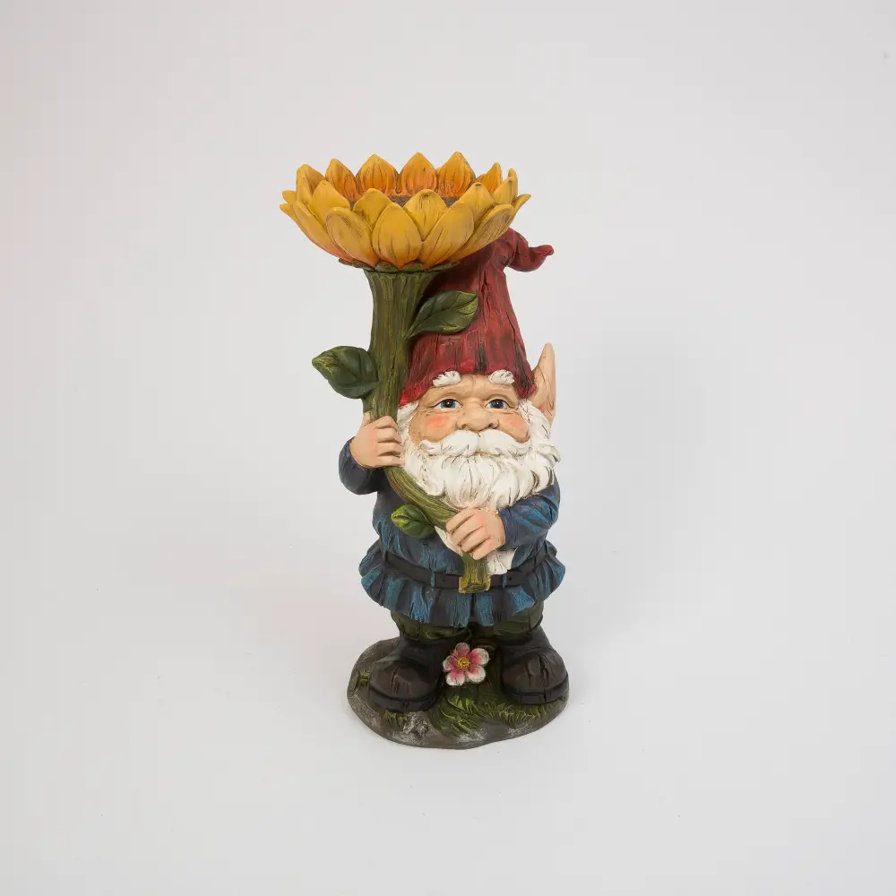 18 Inch Multi Color Resin Gnome Garden Figurine-1