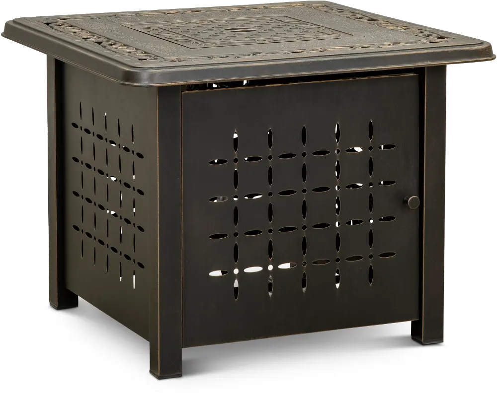 Pinedale 32 Inch Square Patio Fire Pit-1