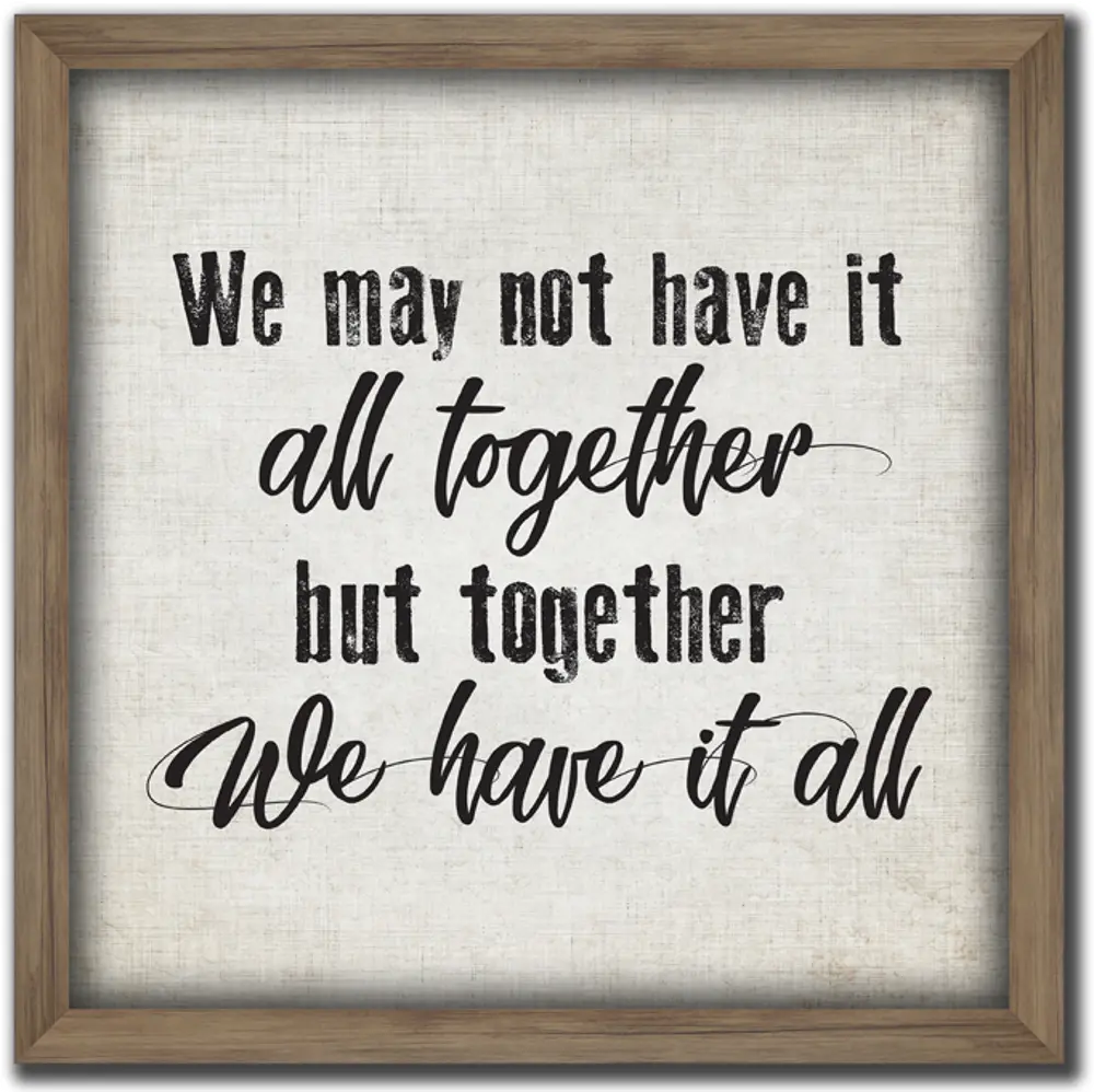 Together We Have It All Canvas Wall Art-1