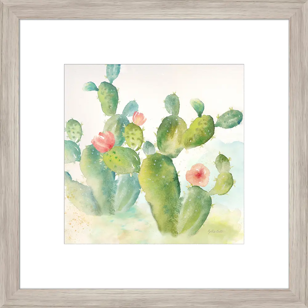 Cactus Garden III Framed Wall Art-1