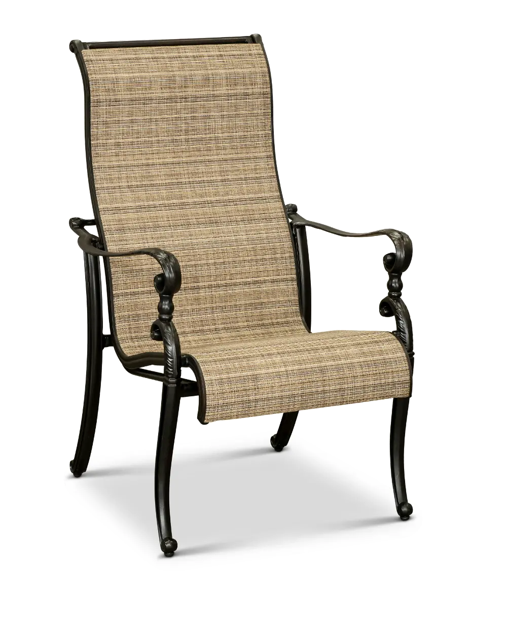 Montreal Brown Sling Patio Chair-1