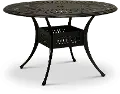 Montreal Traditional 48 Inch Round Metal Patio Table