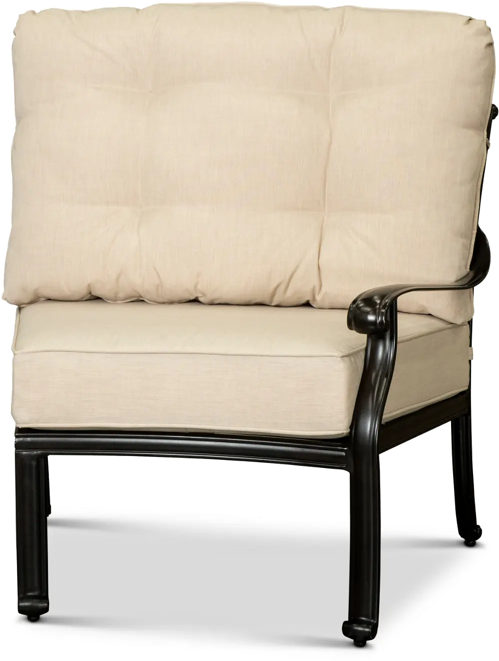 Montreal Taupe Right Facing Patio Chair-1