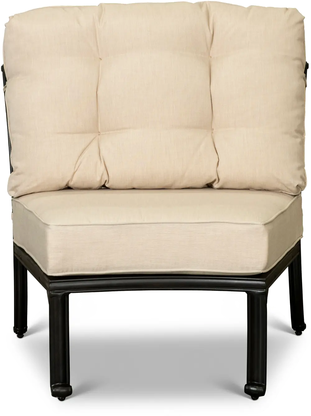 Montreal Taupe Armless Patio Chair-1