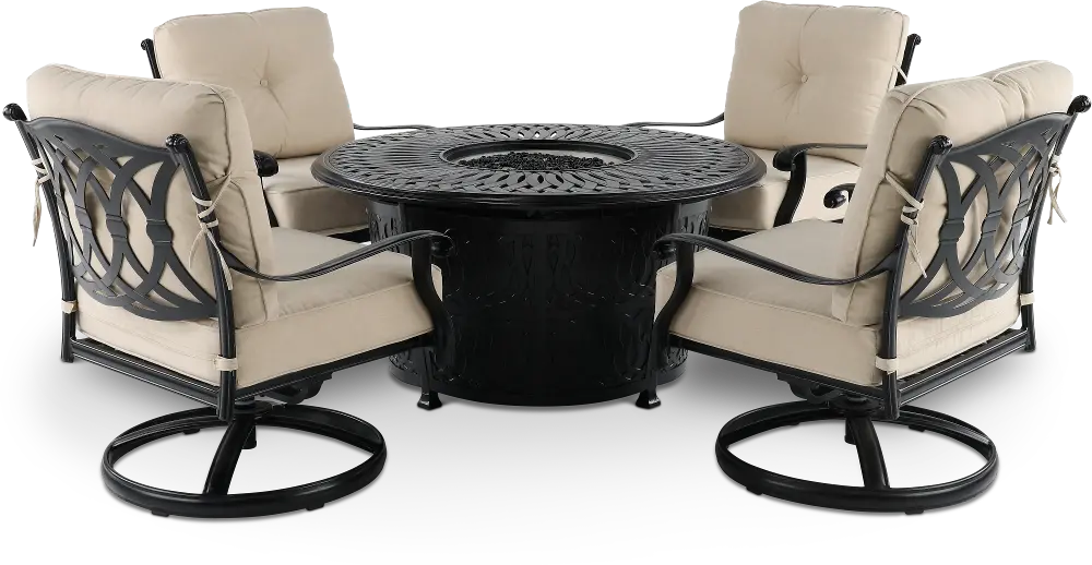 Montreal 5 Piece Chat Height Fire Pit-1