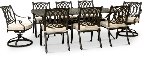 Windsor 9 piece online outdoor patio dining set