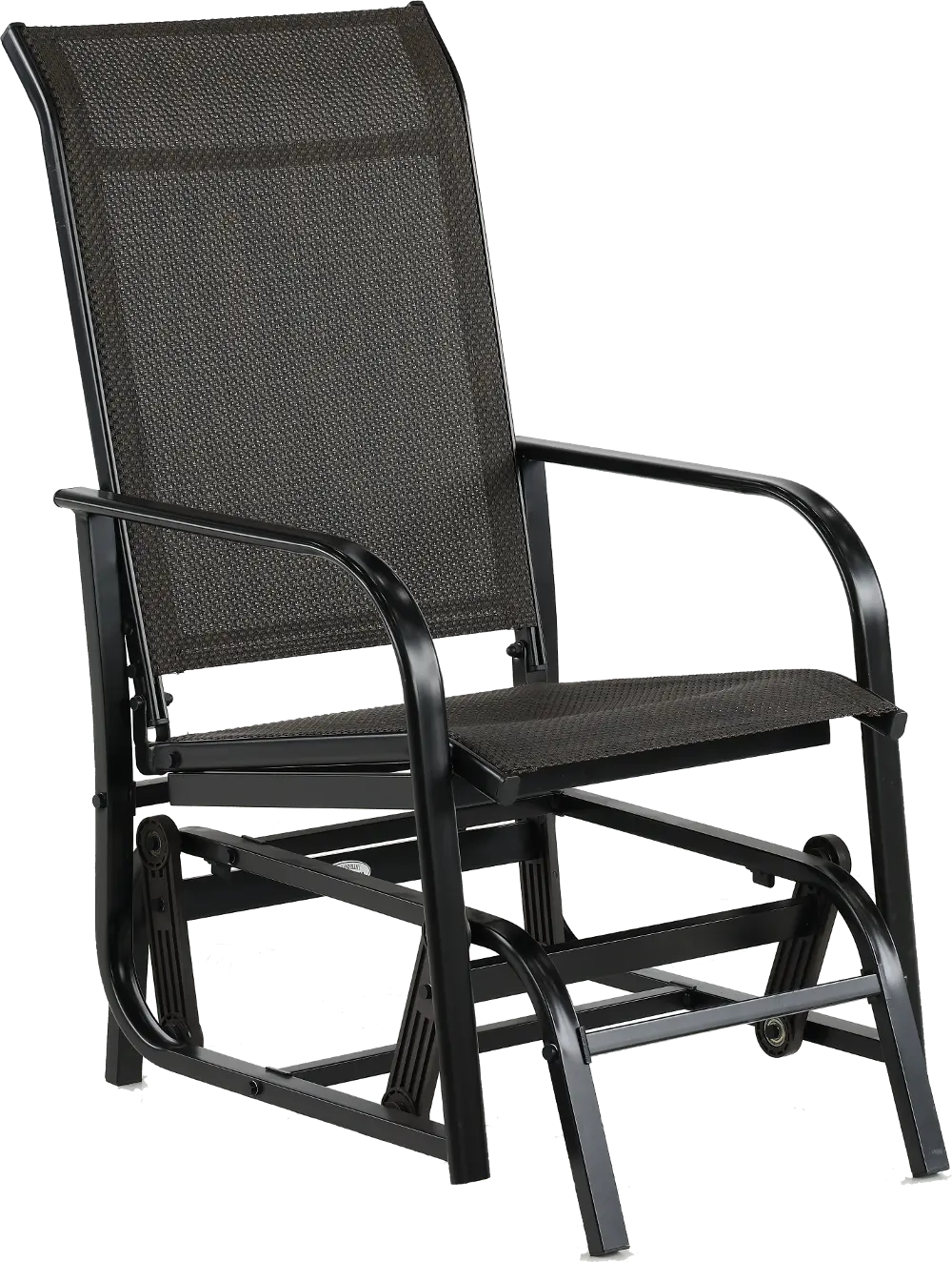 Dark Chocolate Patio One - Seat Glider Chair-1