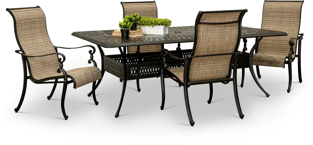 Montreal 5 Piece Rectangular Patio Set-1