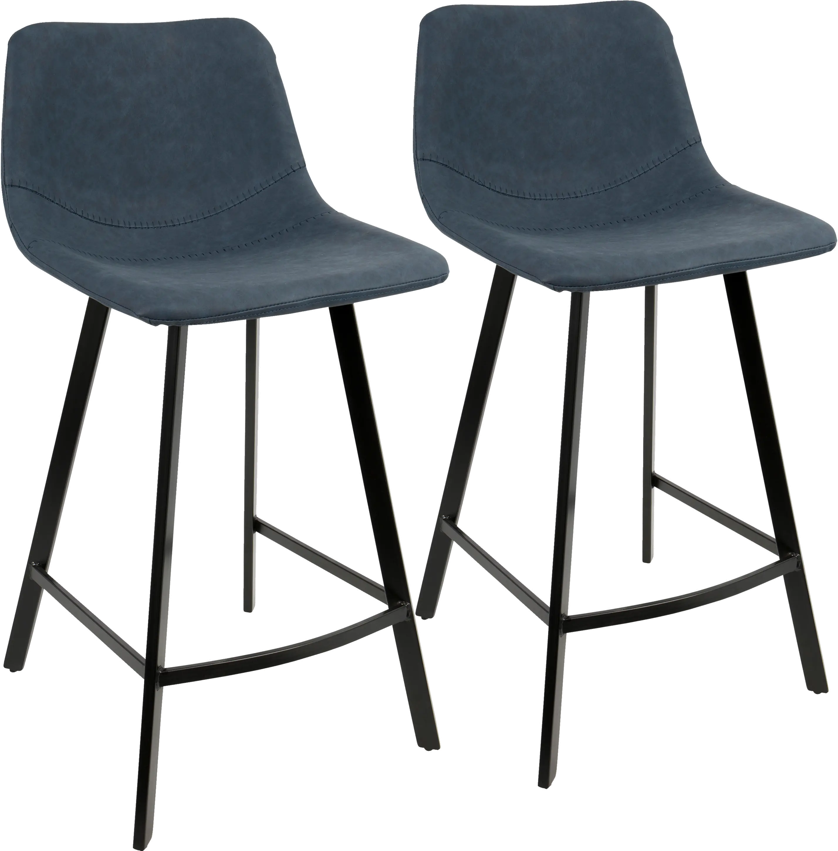 Outlaw Blue Counter Height Stool, Set of 2