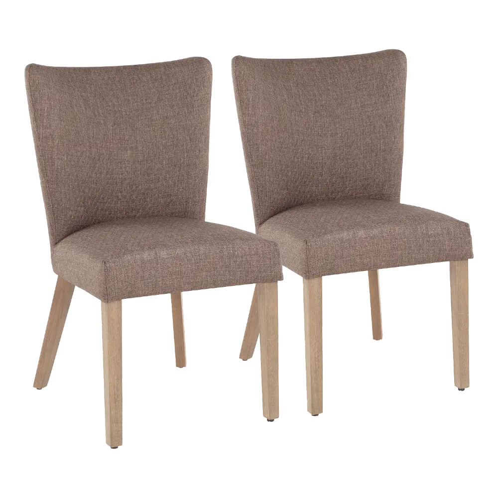 CH-ADISON-BNGY2 Contemporary Gray Upholstered Dining Room Chair (Set of 2) - Addison-1