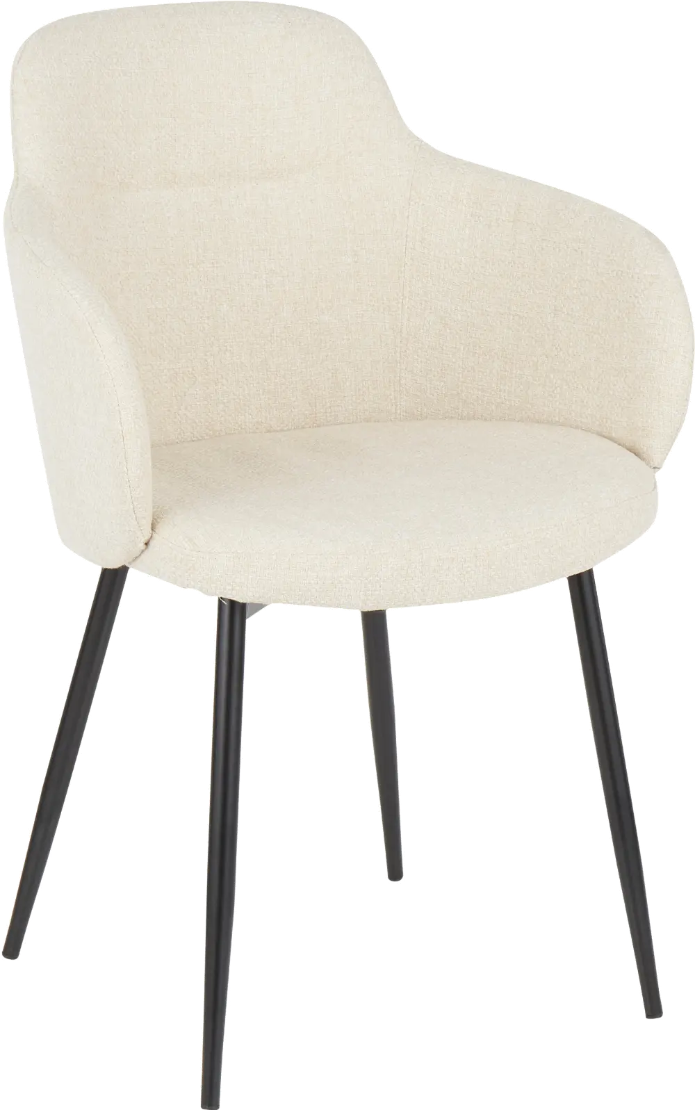 CH-BOYNE BKCR Boyne Cream Upholstered Dining Room Chair-1
