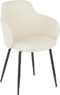 CH-BOYNE-BKCR Boyne Cream Upholstered Dining Room Chair