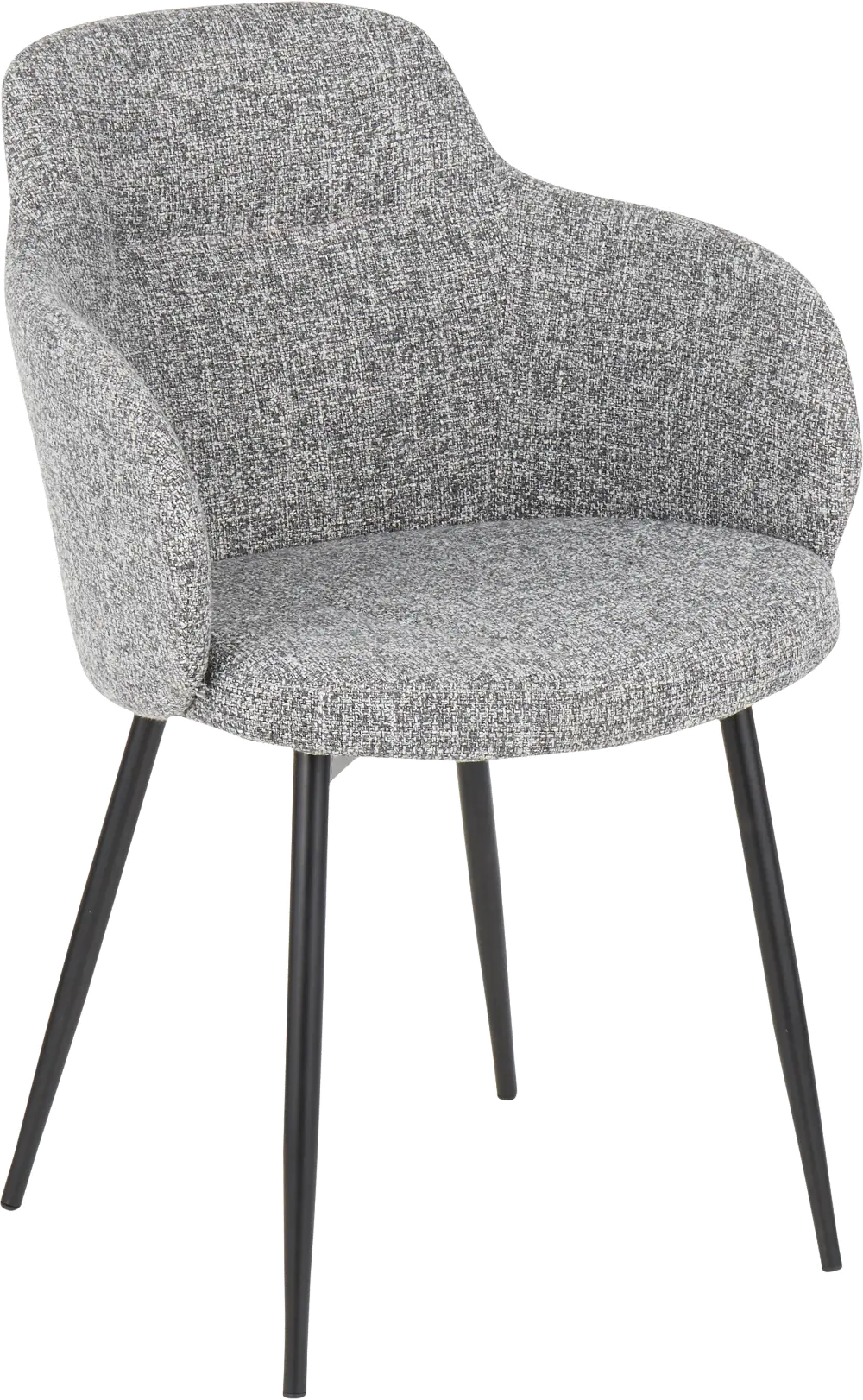 CH-BOYNE BKDGY Boyne Gray Upholstered Dining Room Chair-1