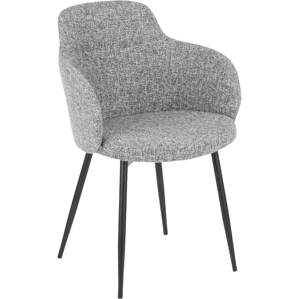 CH-BOYNE-BKDGY Boyne Gray Upholstered Dining Room Chair-1