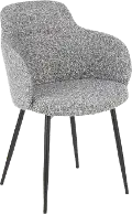 CH-BOYNE-BKDGY Boyne Gray Upholstered Dining Room Chair