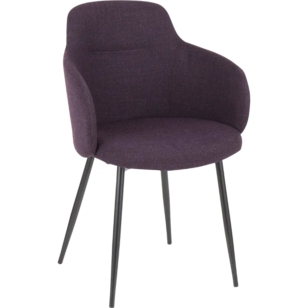 CH-BOYNE-BKPR Boyne Purple Upholstered Dining Room Chair-1