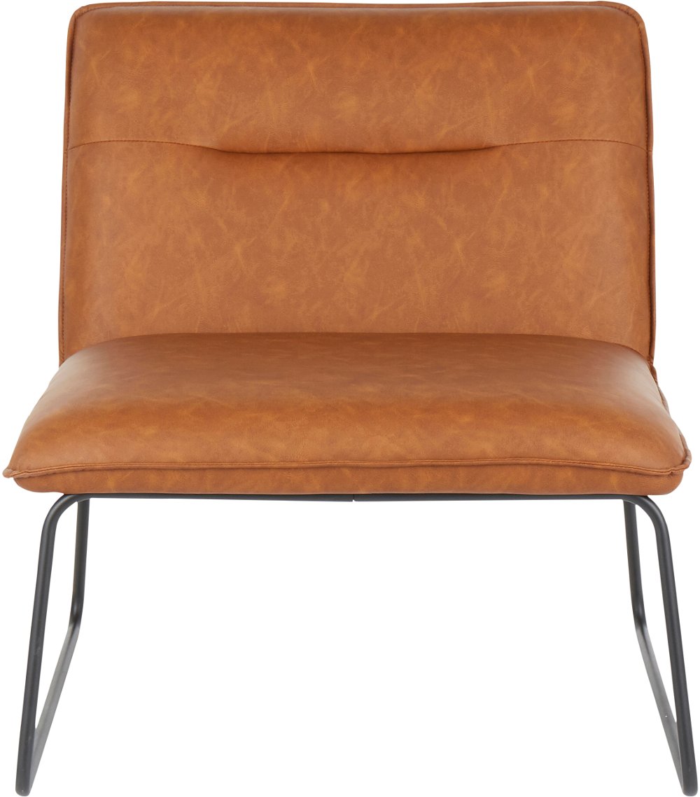 111762626 Casper Industrial Camel Faux Leather Accent Chair sku 111762626