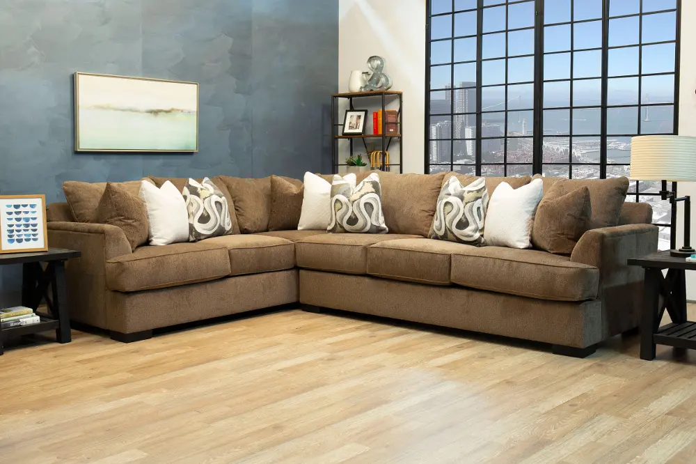 Tranquility Brown 2 Piece Sectional-1
