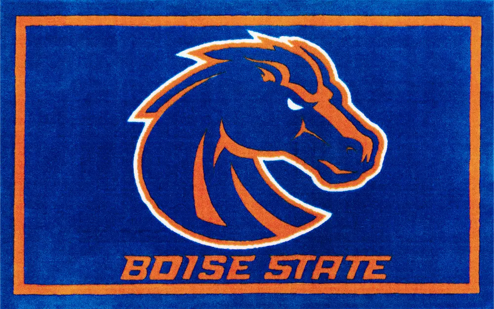 COLBS1018X10 8 x 10 Large Boise State Blue Area Rug - Luxury Sports-1