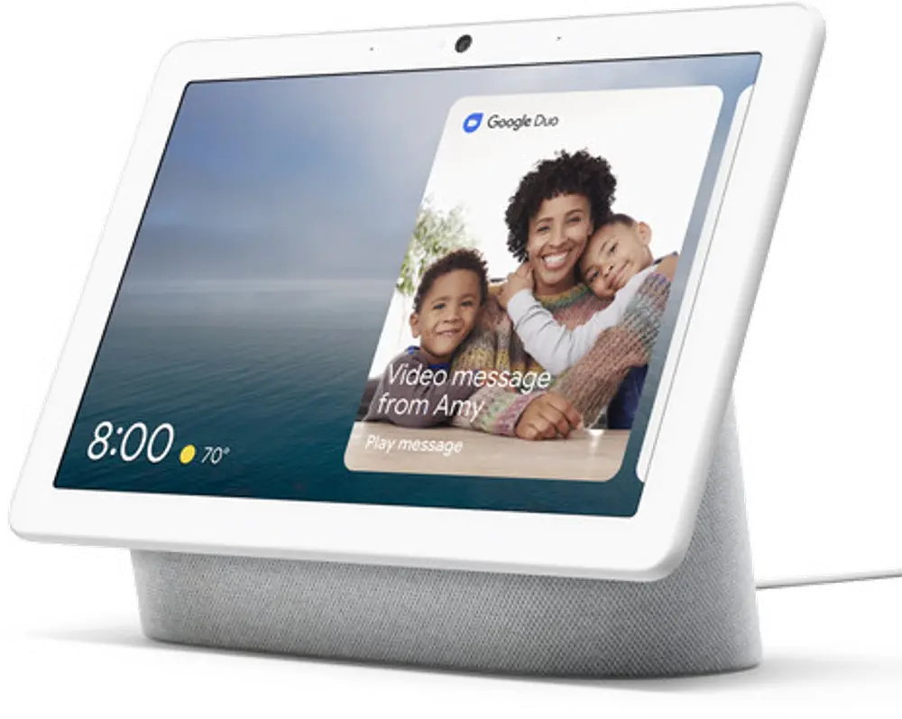 GA00426-US Google Nest Hub Max with Google Assistant - Chalk-1