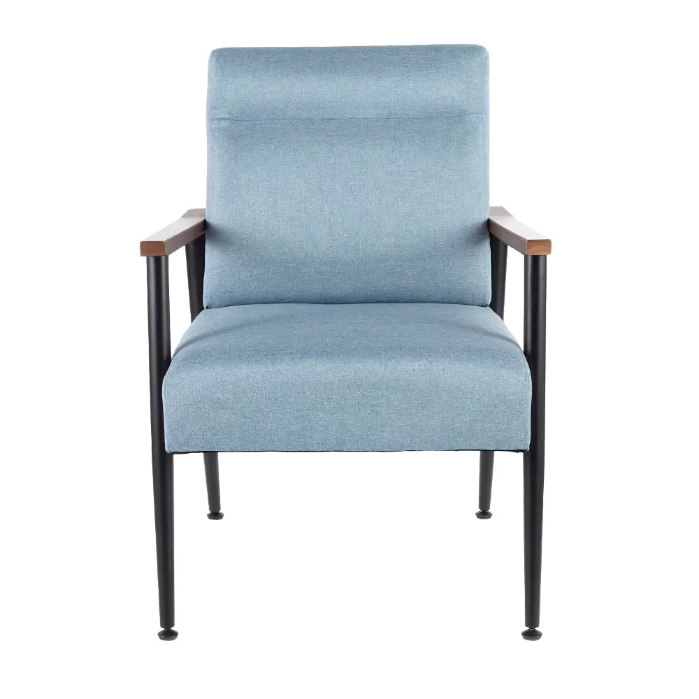 CHR-NIGIRI-BKBU Contemporary Upholstered Blue Armchair - Nigiri-1