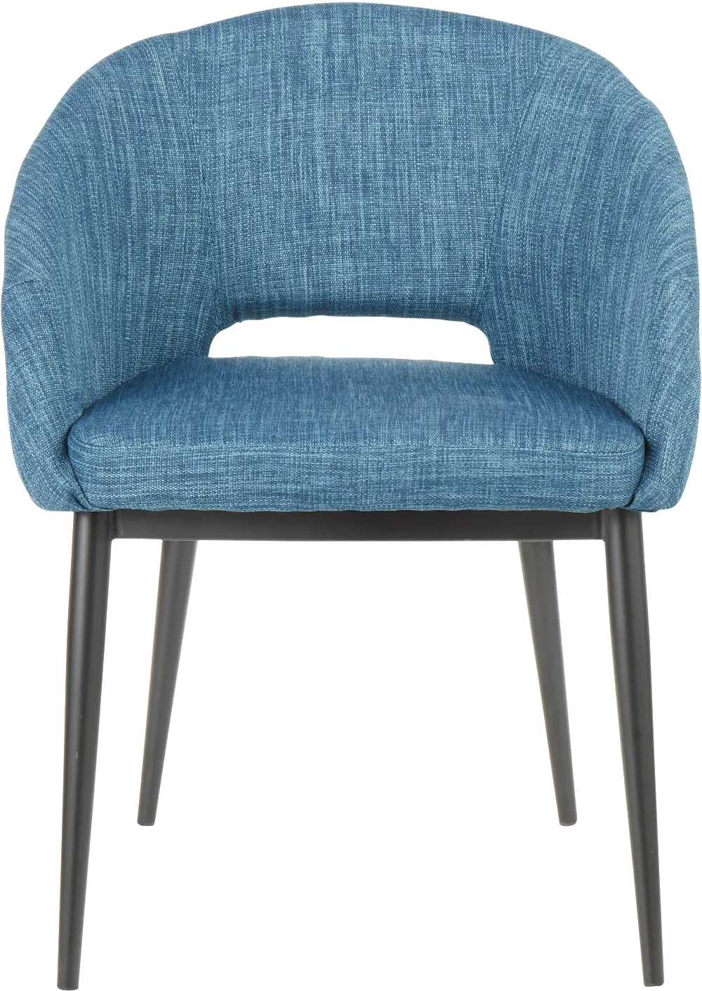 CH-RENEE-BKBU Contemporary Blue and Black Upholstered Dining Room Chair - Renee-1