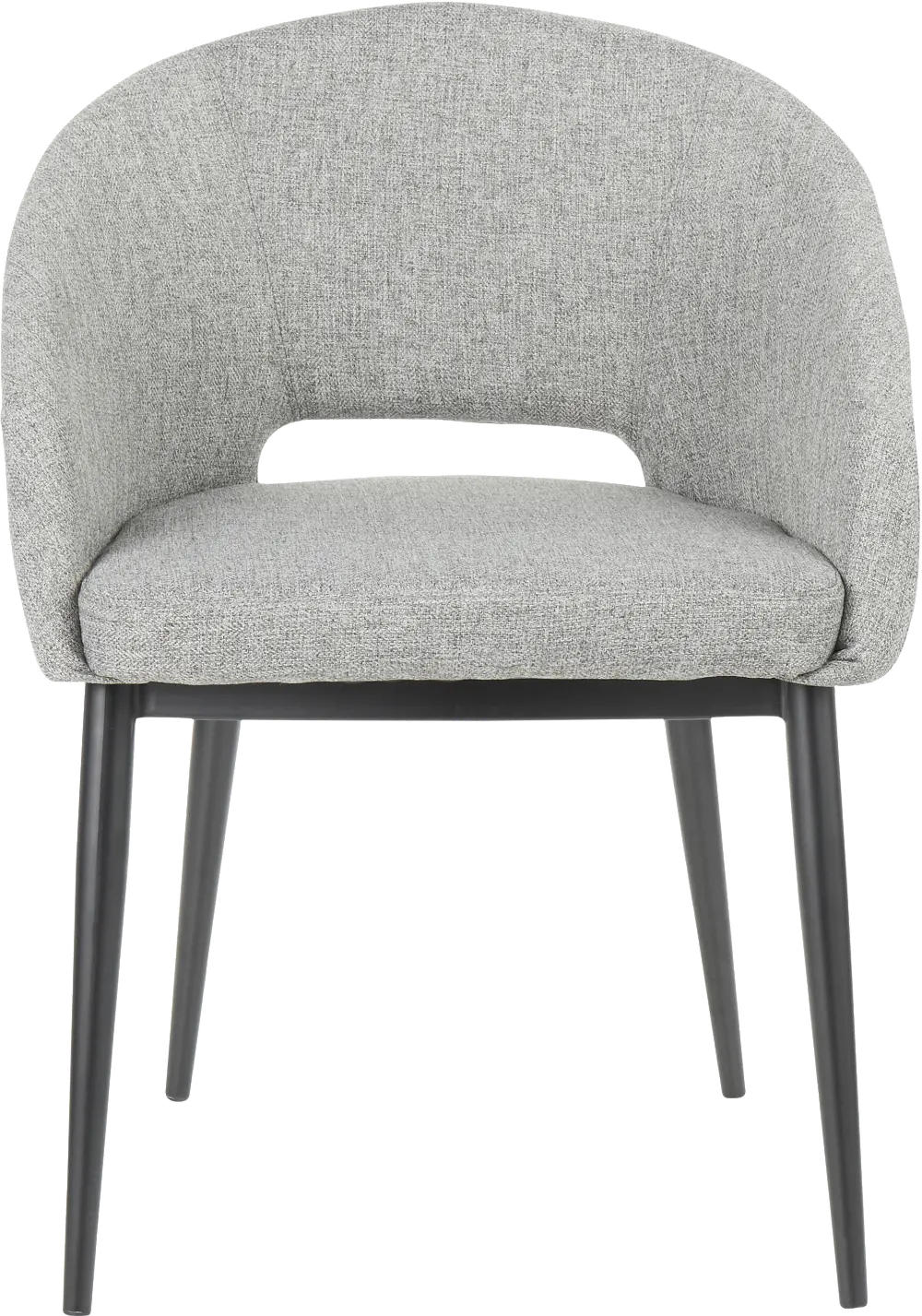 CH-RENEE-BKGY Contemporary Gray and Black Upholstered Dining Room Chair - Renee-1