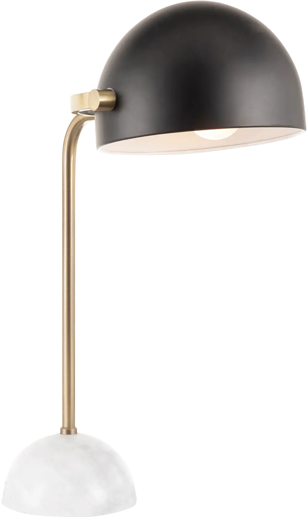 LS-BELTB-MBAUBK Glam Table Lamp with Gold Frame and Black Shade - Bello-1