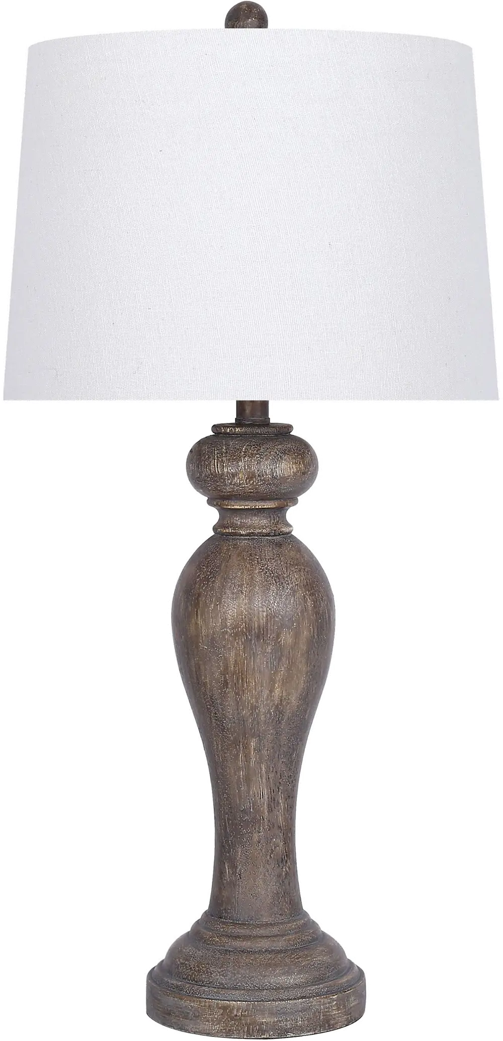 31 Inch Opal Gray Resin Table Lamp-1