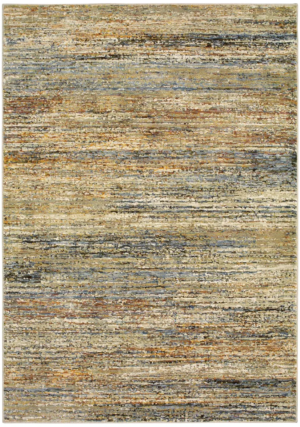 Atlas 5 x 8 Casual Gold and Green Area Rug-1