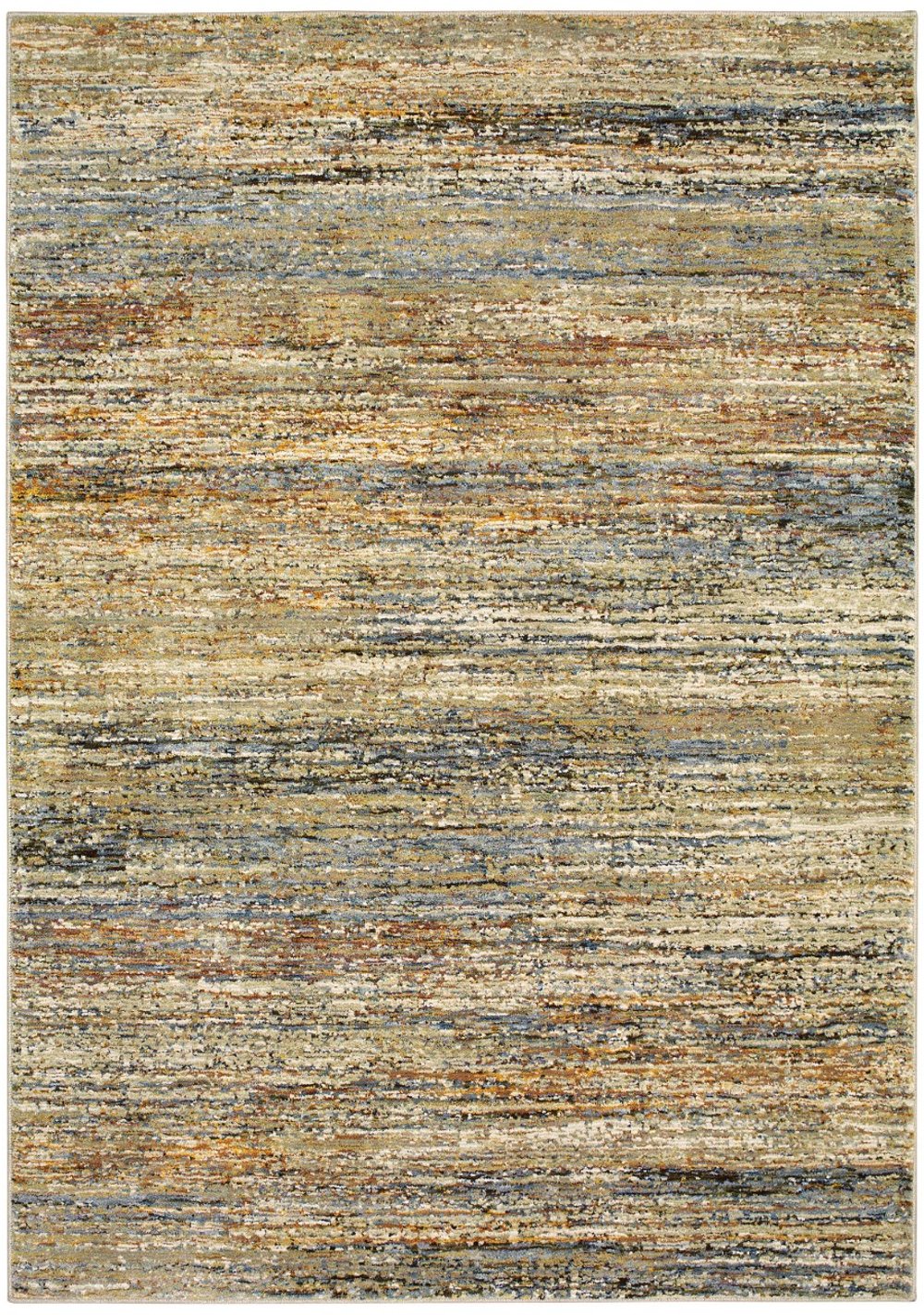 Atlas 8 x 11 Large Casual Gold and Green Area Rug